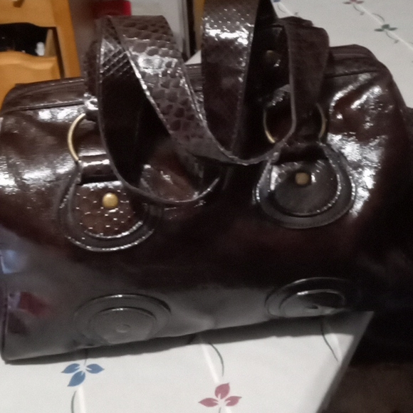 Metro" snakeskin Look" Large bag satchel purse. - Picture 1 of 14